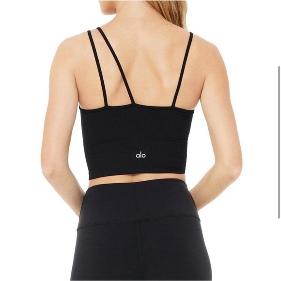 ALO Yoga Tops - Alo Yoga Offset Bralette/Crop in Black Size XS